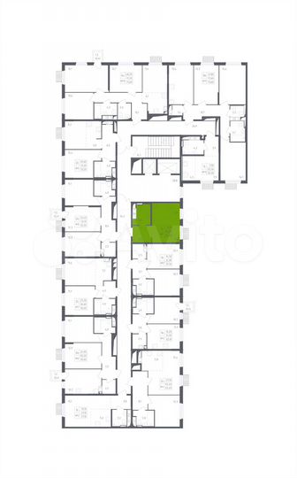 Квартира-студия, 24,2 м², 16/17 эт.