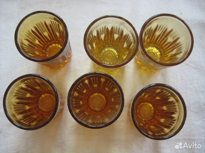 Рюмки. Цветное стекло, СССР