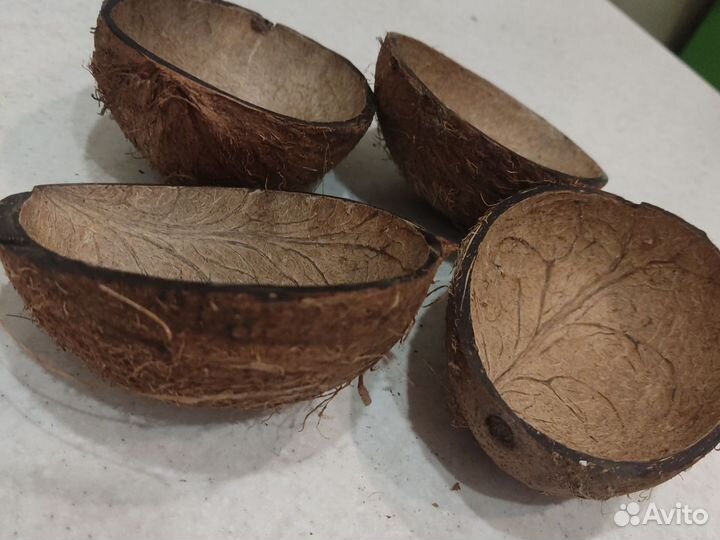 Кокосовая скорлупа для декора