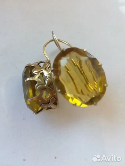 Серьги старинные серебро СССР