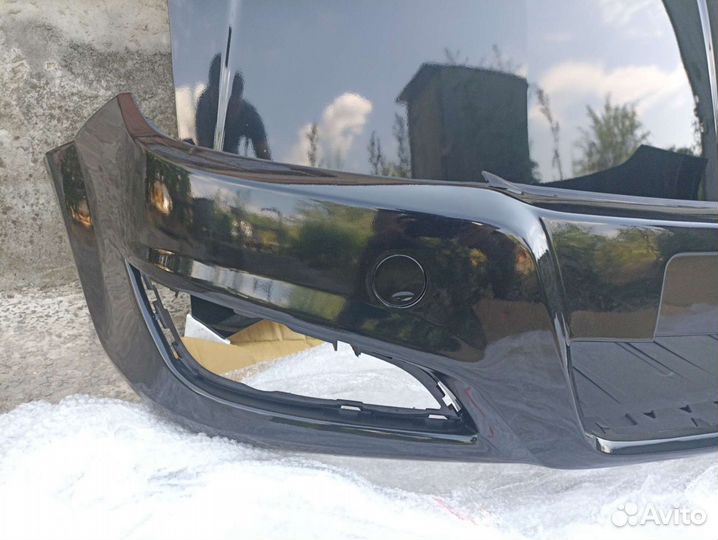 Бампер передний черный в цвет Opel Astra H