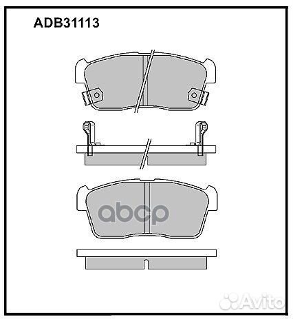Колодки торм. передние daihatsu Copen 03-13 Sirion