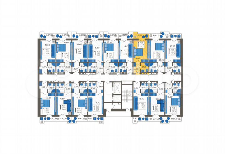 Апартаменты-студия, 25,1 м², 4/12 эт.