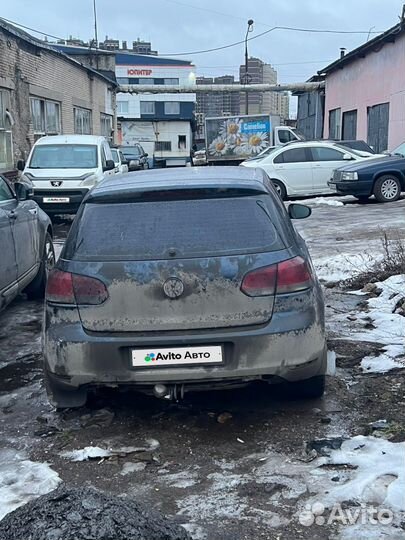 Volkswagen Golf 1.6 AMT, 2012, битый, 250 000 км