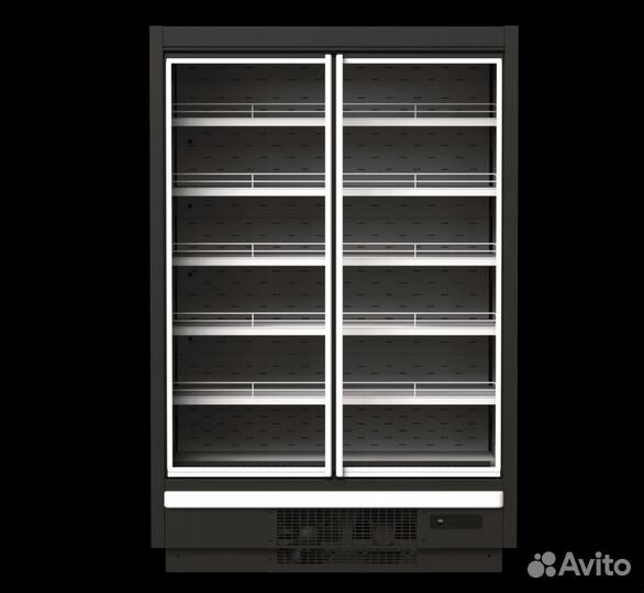 Холодильная горка прага-1250 с дверями встройка