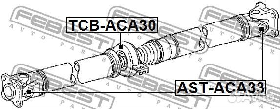 Крестовина карданного вала 21x53 toyota rav4 05