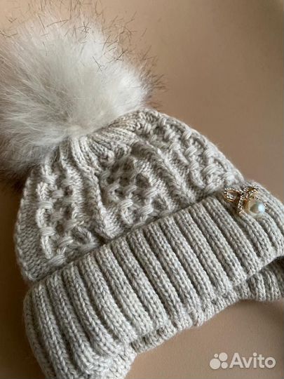 Шапка теплая для девочки