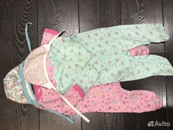 Слипоны и чепчики пакетом