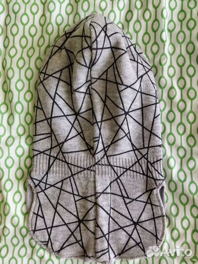 Шапка-шлем демисезонная для мальчика 4-6 лет