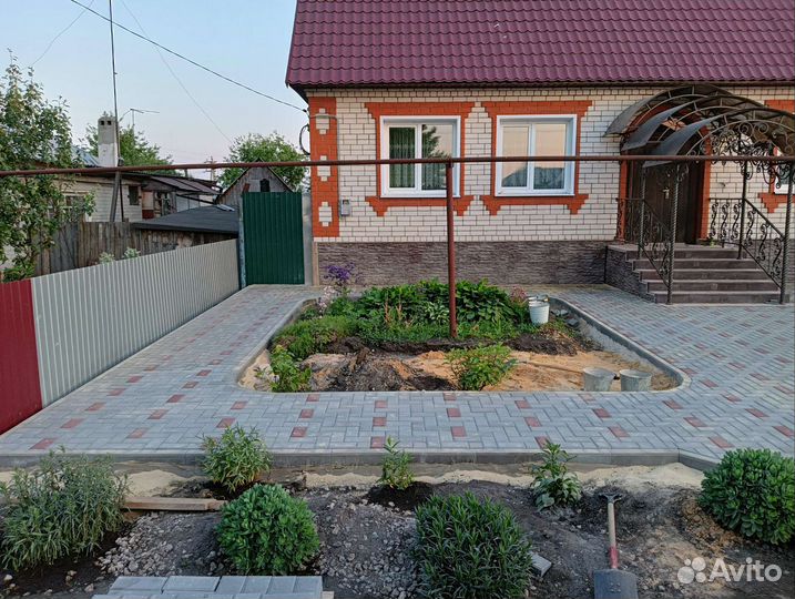 Укладка тротуарной плитки