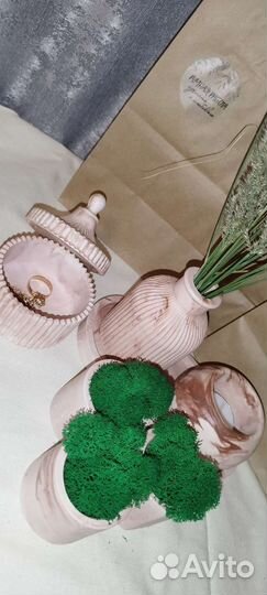 Подарочный набор. Ваза. Шкатулка. Кашпо