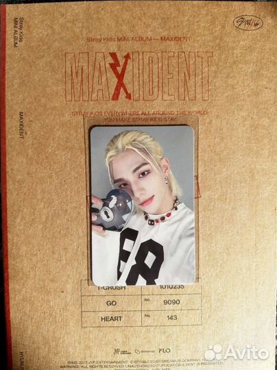 Карта Хёнджин из альбома Stray Kids Maxident Case