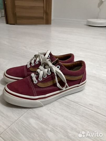 Кеды vans цвет бургундии