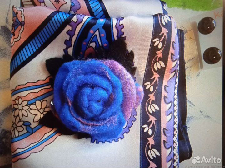 Картины, броши на заказ из шерсти