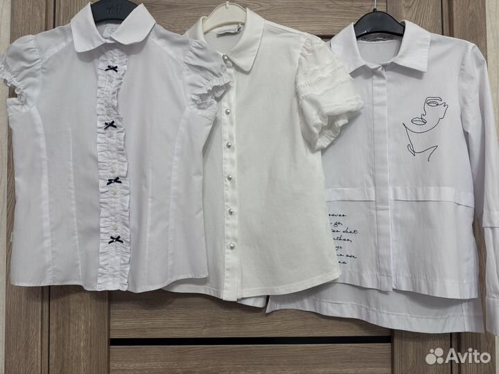 Рубашки школьные 134-140