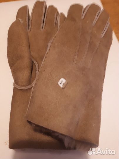 Перчатки мутон женские новые, размер 6,5