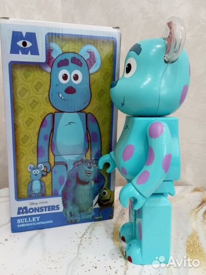 Мишка bearbrick 20cm, Monsters sulley