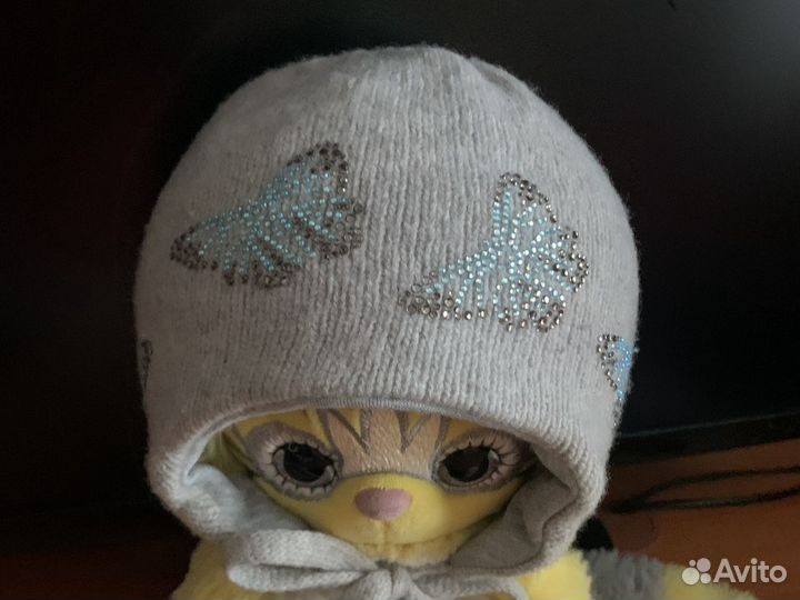 Шапка зимняя для девочки 52 54