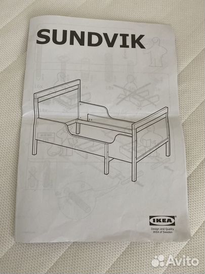 Детская растущая кровать IKEA sundvik