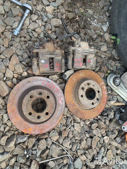 Renault logan 1 суппорт тормозной диск тормозной