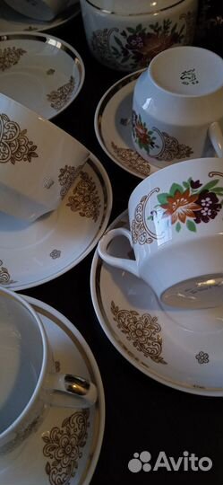 Чайный сервиз вербилки СССР, Золотая сетка