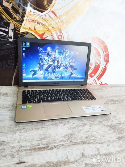 Игровой ноутбук Asus i5-6gen 4gb видео 16 озу SSD