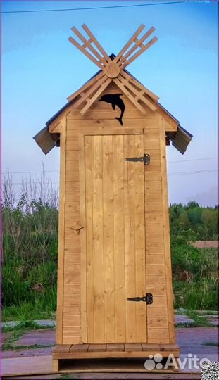 Дачный туалет деревянный BAG333