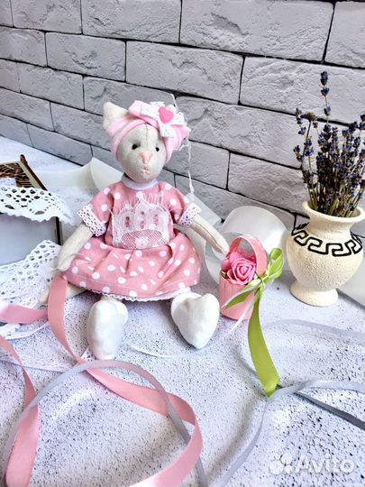 Кошечка интерьерная, хлопок