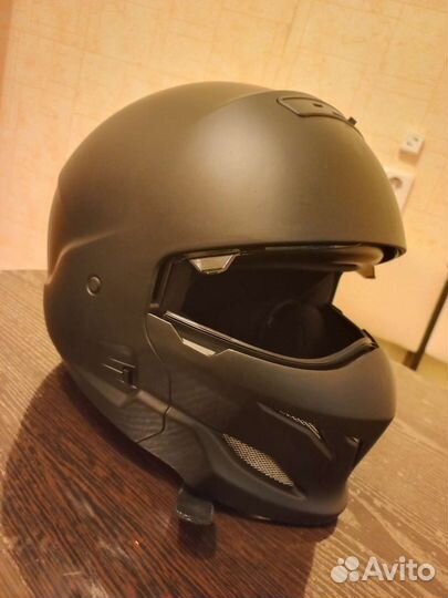 Мотошлем скорпион чёрный мат