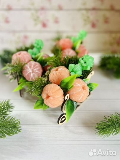 Сувенирное мыло ручной работы к новому году