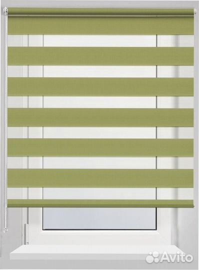 Рулонные шторы зебра