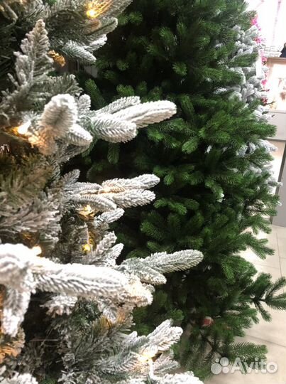 Ель искуственная литая заснеженная