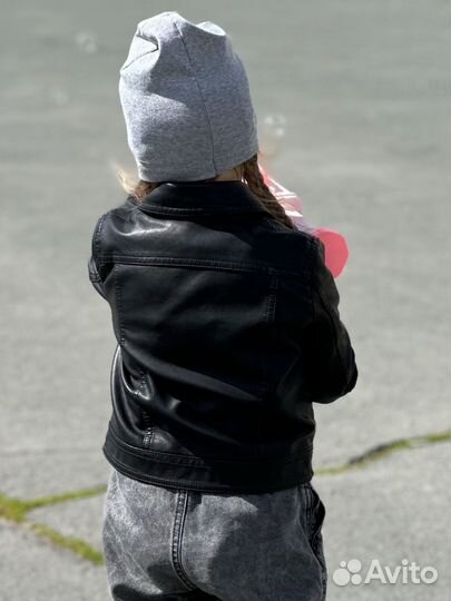 Кожаная куртка для девочки 104