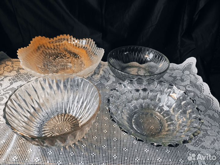 Коллекция Вазы Салатники Советское стекло