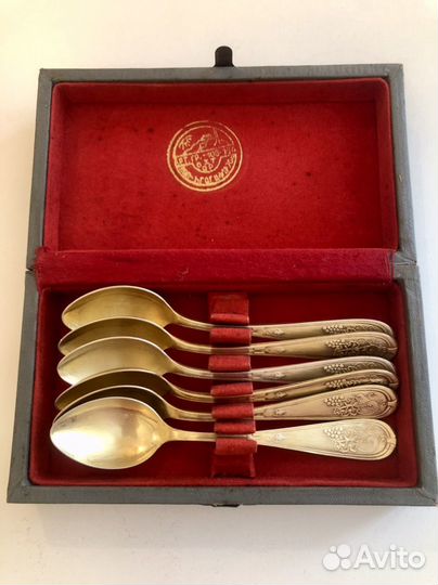 Чайные ложки серебро СССР 875 пробы