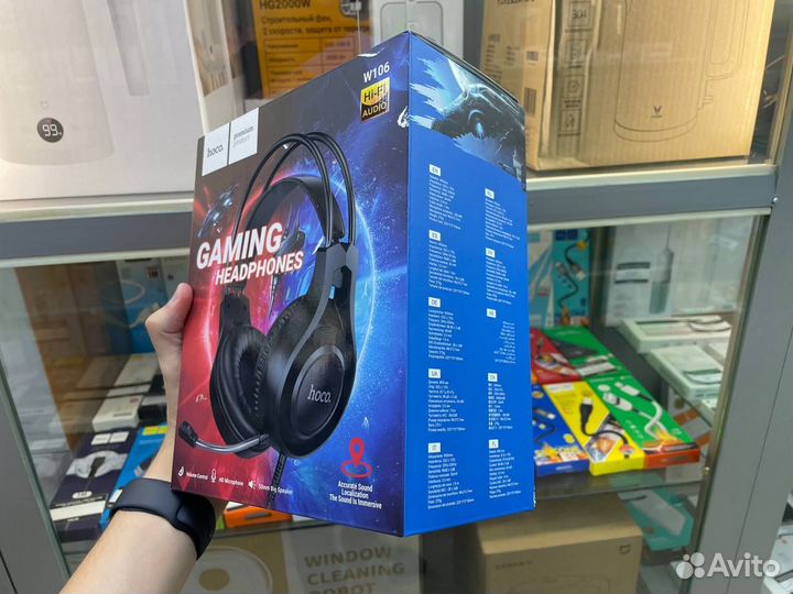 Игровые наушники с микрофоном Hoco w106 (Новые)
