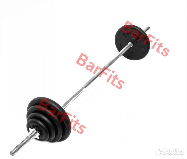 Штанга обрезиненная Антат 45кг