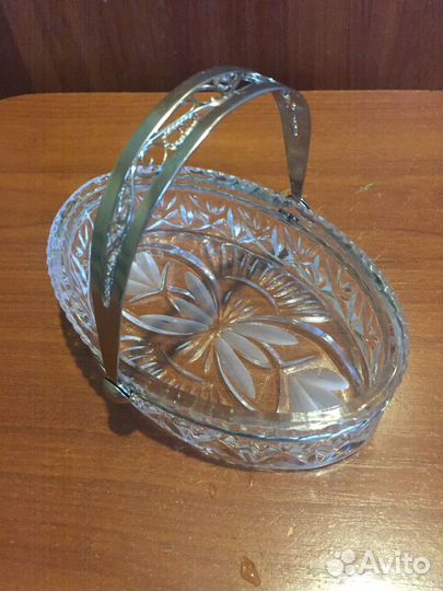 Конфетница хрусталь