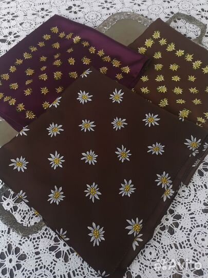 Эдельвейс платочки коричневый тон