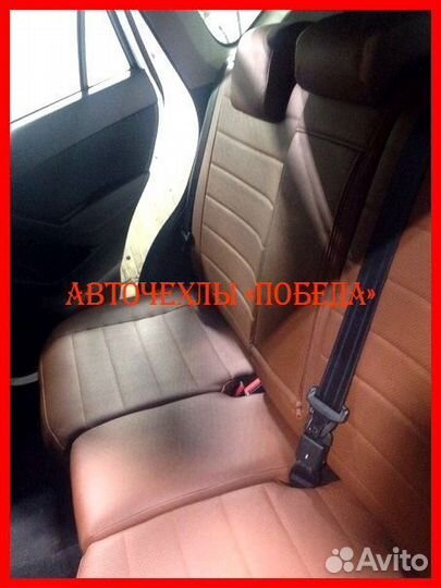 Чехлы Mazda CX-5 1 из экокожи коричневые Классика