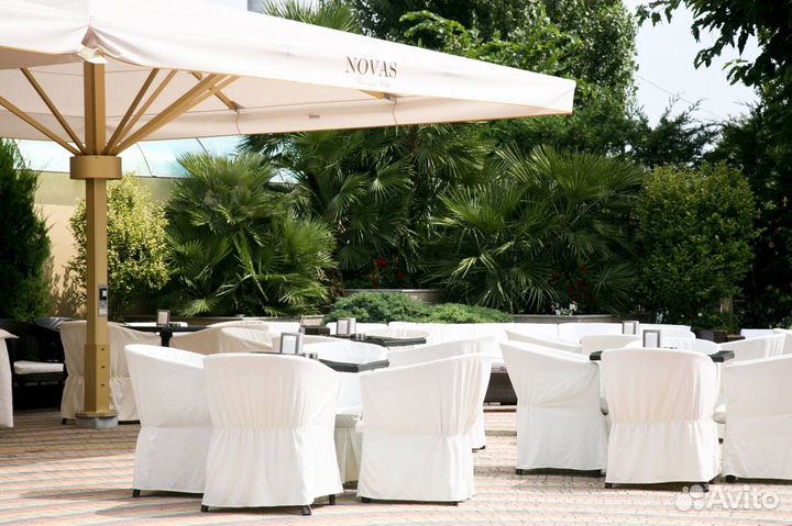 Зонт уличный. Зонт на центральной опоре. Зонт для