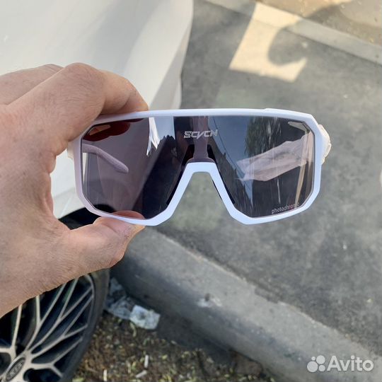 Велоочки Scvcn Белые. Верхний обдув