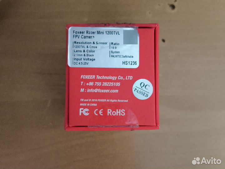 Камера Foxeer Razer mini 1200TVL FPV Camera