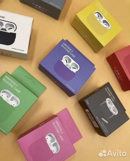 Чехлы силиконовые на Airpods любой модели