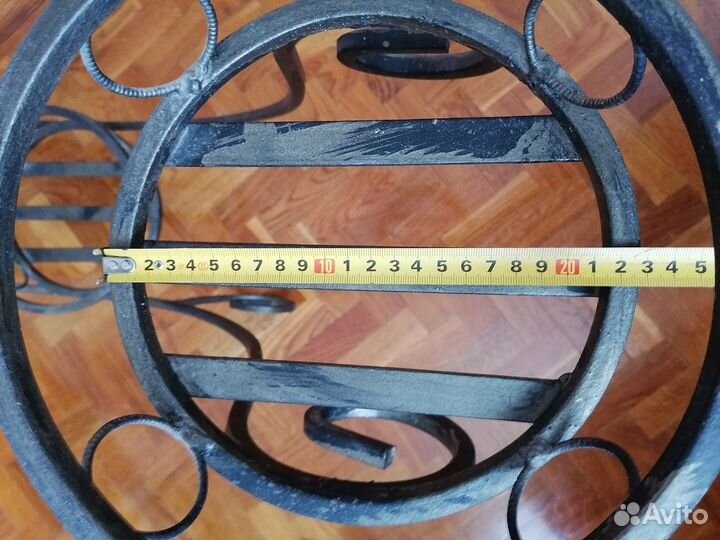 Подставка для 3 цветов напольная металл черная