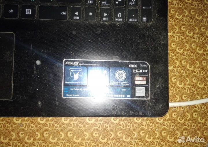 Ноутбук asus x502c