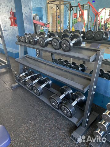 Подставка гантельная 3-х ярусная на 10 пар AV603/8