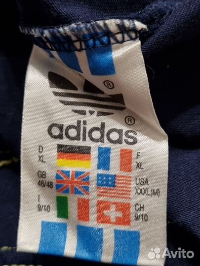 Винтажные тишки Adidas Trefoil XL