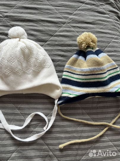 Шапки детские для мальчиков 38-40, 42-44