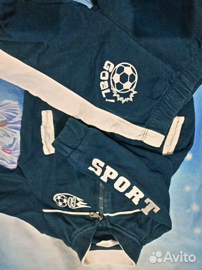 Спортивный костюм, куртка, вещи пакетом 68-74